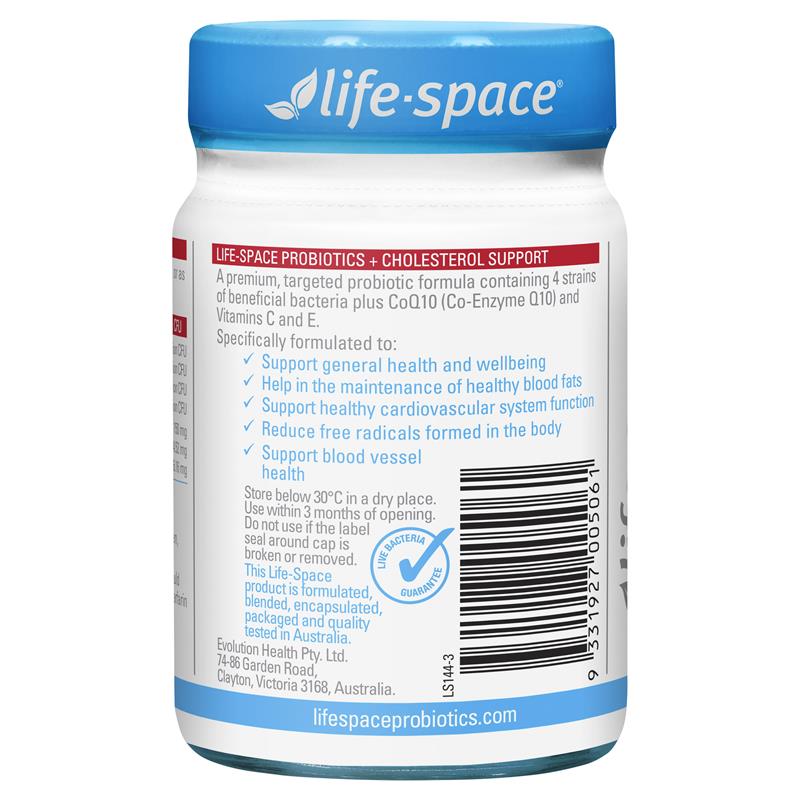 Life-Space Probiotic + Cholesterol Support 50 Capsules