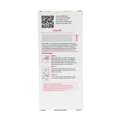 Cica Care Scar Silicone Gel Sheet 3cm x 12cm