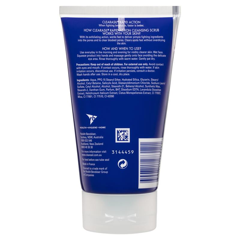 Clearasil Ultra Rapid Action Cleansing Face Scrub 150 ml