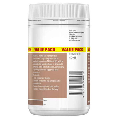 Healthy Care Vitamin K2 180mg 150 Capsules