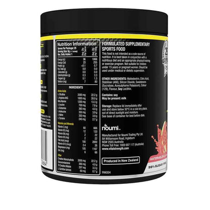 Vital Strength Pump Pre Workout Non-Stimulant Watermelon 225g