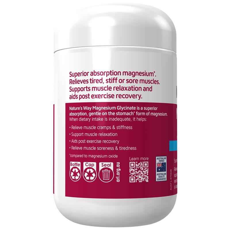 Nature's Way Magnesium Glycinate 130 Tablets