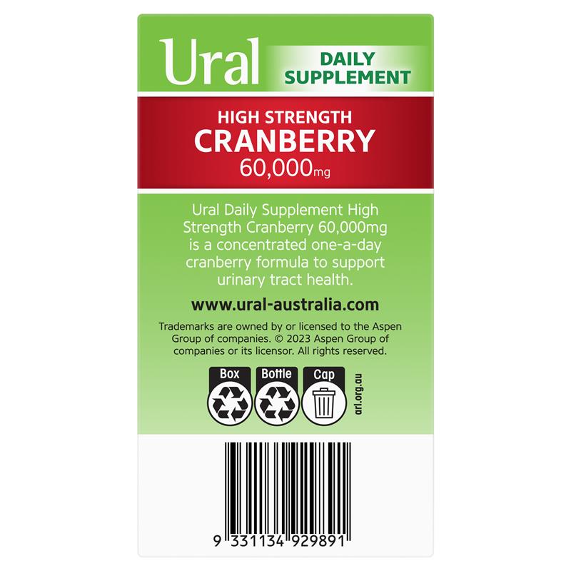 Ural High Strength Cranberry 60000mg 90 Capsules