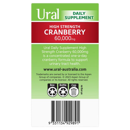 Ural High Strength Cranberry 60000mg 90 Capsules