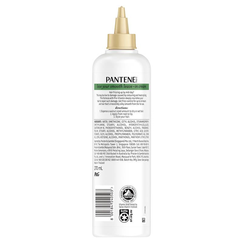 Pantene Love Your Smooth Leave In Hair Creme 270ml