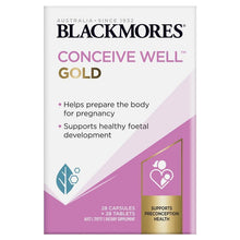 Blackmores Conceive Well Gold 28 Tablets & 28 Capsules - GimmeNow