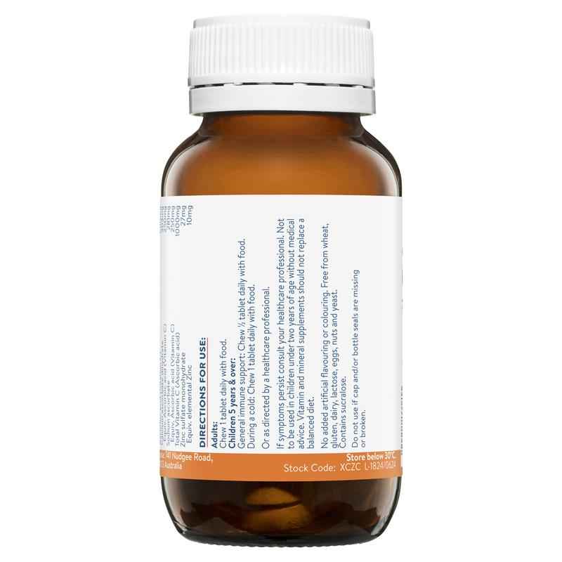 Ethical Nutrients Extra C Zingles Orange 50 Tablets
