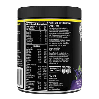 Vital Strength Pre Workout Powder Nuclear Grape 225g
