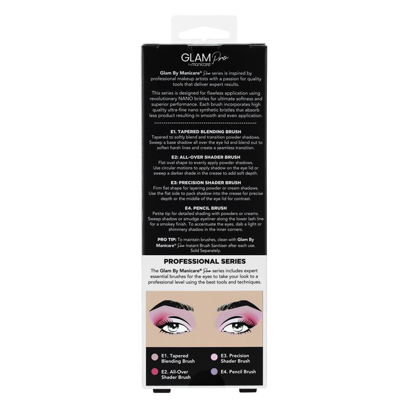 Glam By Manicare Pro Essential Eye Brush Set