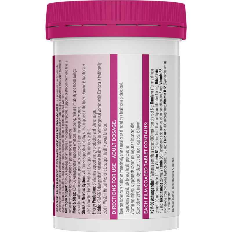 Swisse Ultiboost Perimenopause Balance 30 Tablets
