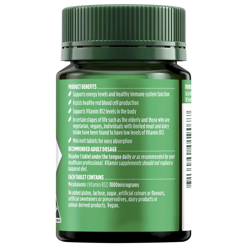 Nature's Own Activated Methyl B12 60 Mini Tablets