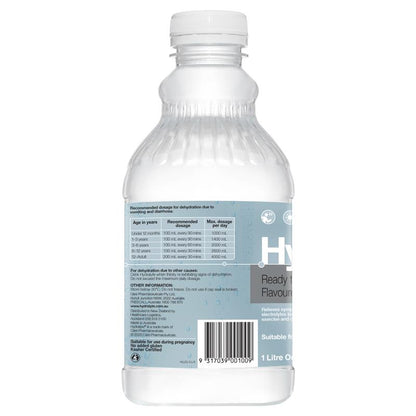 Hydralyte Liquid Colour Free Lemonade Flavoured 1 Litre