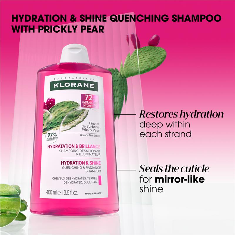 Klorane Hydration & Shine Shampoo with Prickly Pear 400ml
