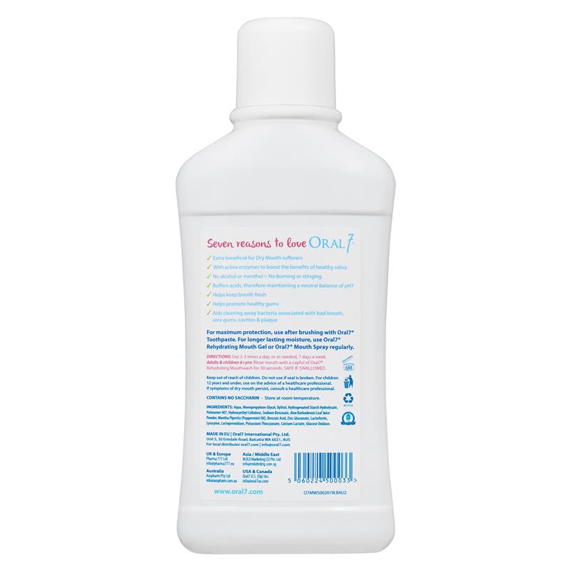 Oral7 Dry Mouth Mouthwash 500ml