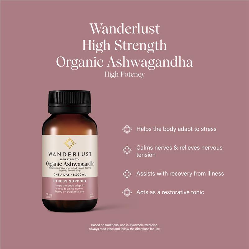 Wanderlust High Strength Ashwagandha 90 Capsules