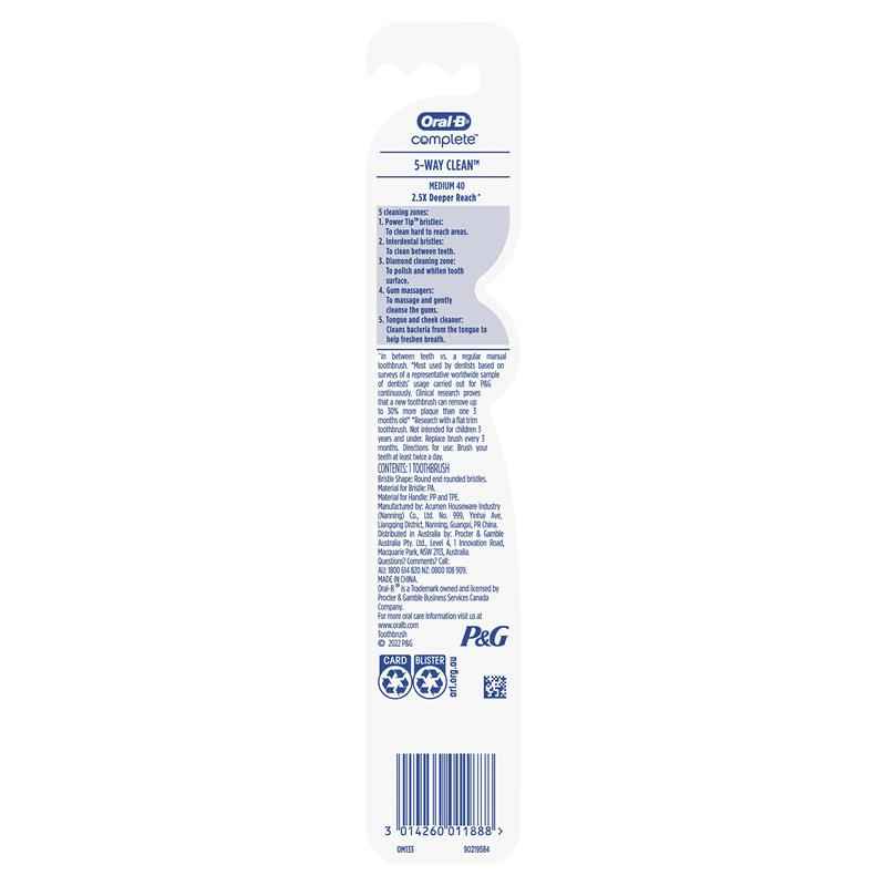Oral B Toothbrush Advantage Complete 5 Way Clean Medium