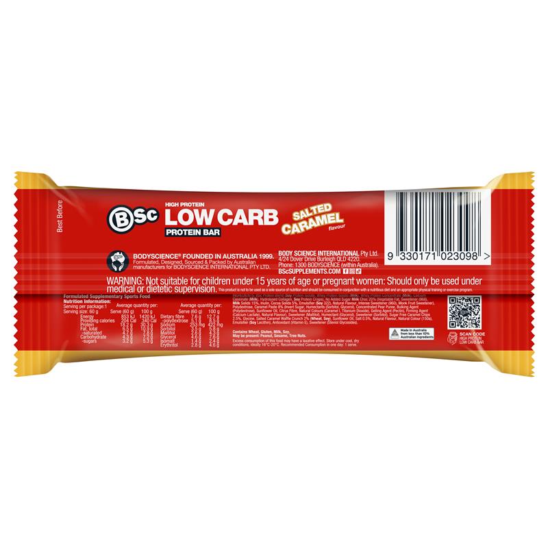 BSc High Protein Low Carb Bar Salted Caramel 60g