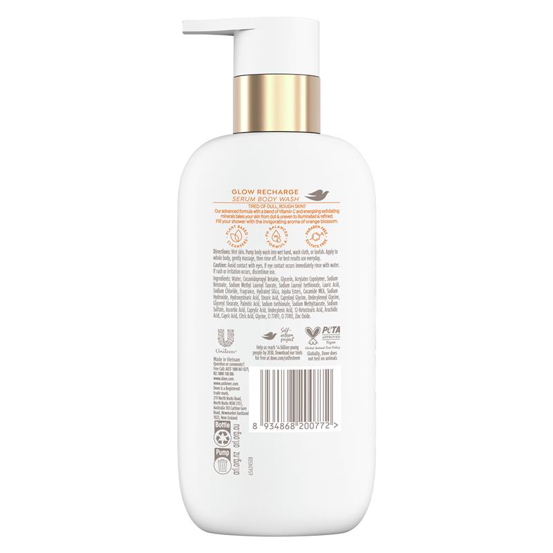 Dove Serum Body Wash Glow Recharge with Vitamin C 300ml