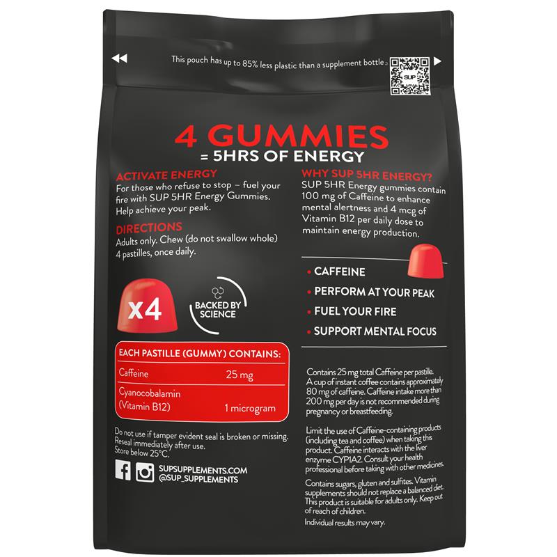 SUP 5HR Energy Gummies 40 Pastilles