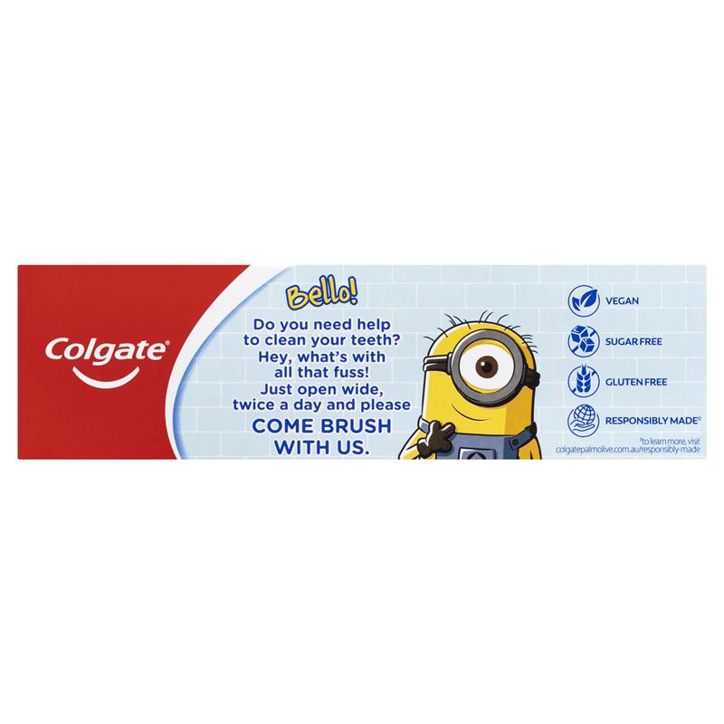 Colgate Toothpaste Kids Minions 6+ Years Mild Mint Gel 90g