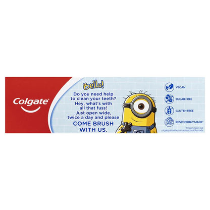 Colgate Toothpaste Kids Minions 6+ Years Mild Mint Gel 90g