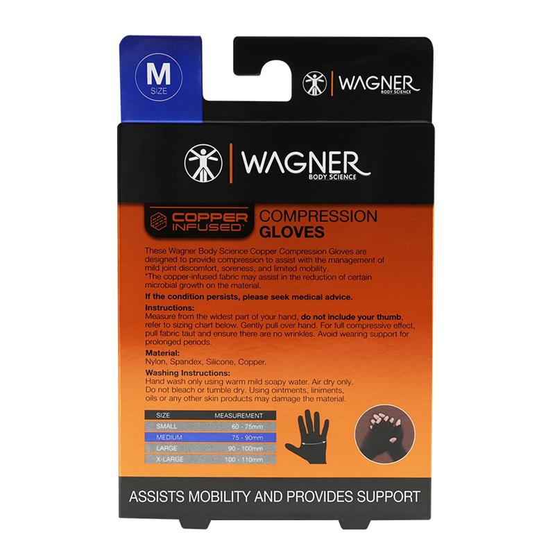 Wagner Body Science Copper Infused Gloves Medium