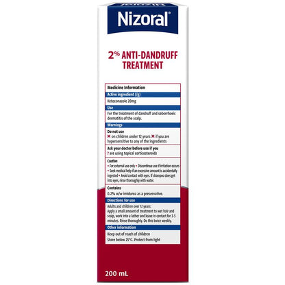 Nizoral 2% Anti-Dandruff Treatment 200ml