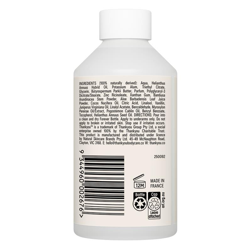 Thankyou Antiperspirant Deodorant Coconut & Santal Refill 100ml