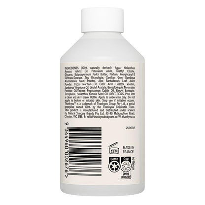 Thankyou Antiperspirant Deodorant Coconut & Santal Refill 100ml