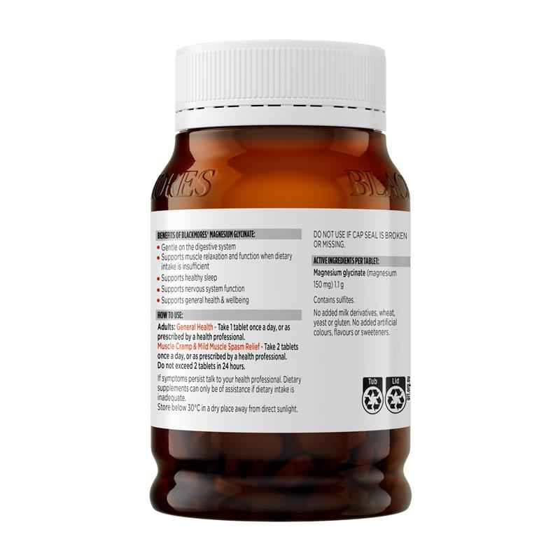 Blackmores Magnesium Glycinate 200 Tablets Exclusive Size