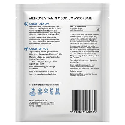 Melrose Vitamin C + Sodium Ascorbate 125g Powder