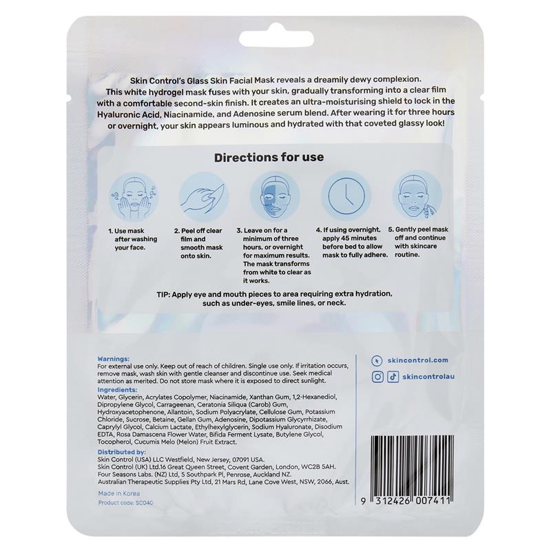 Skin Control Glass Skin Face Mask Hyaluronic Acid