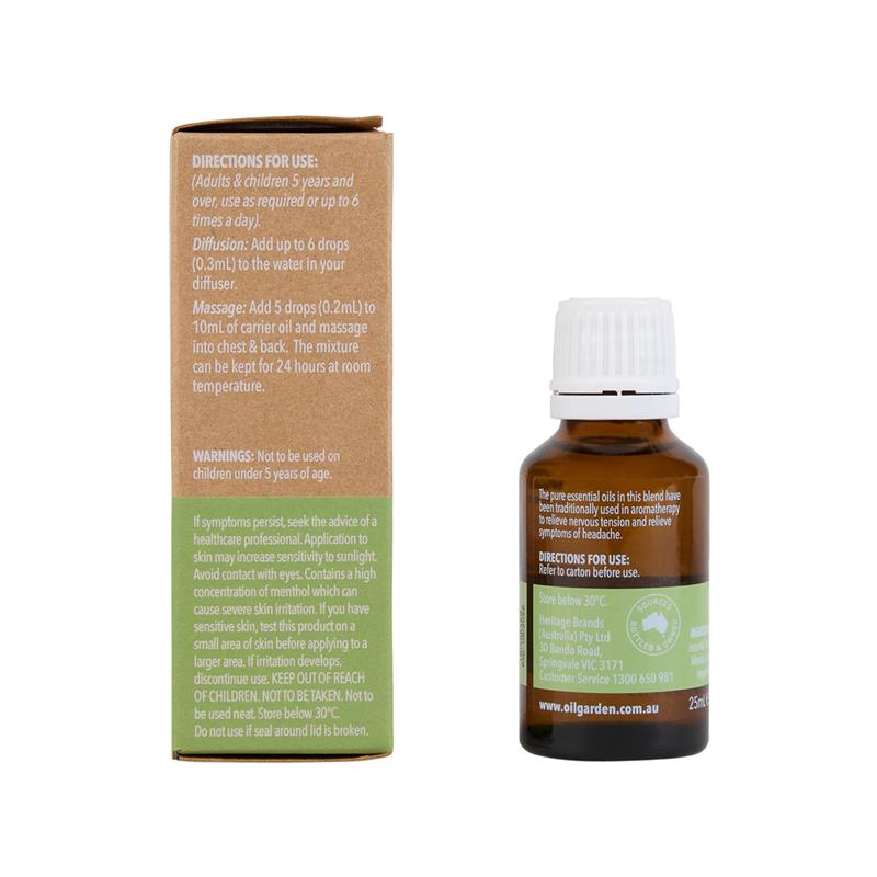 Oil Garden Natural Remedies Headache Oil 25ml