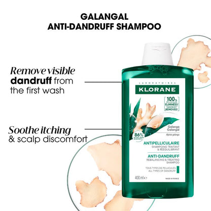 Klorane Anti-Dandruff Rebalancing & Treating Shampoo With Galangal 400ml