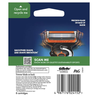 Gillette Fusion Proglide Power Razor Blades 8 Pack