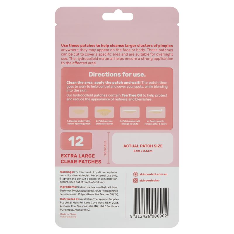 Skin Control Pimple Patch XL 12 Pack