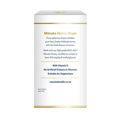 Manuka Health Manuka Honey Drops Lemon 15 Pack 65g