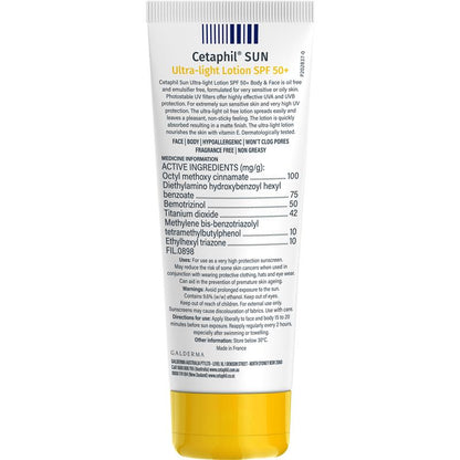 Cetaphil Sun SPF 50+ Ultra Light Lotion 100ml
