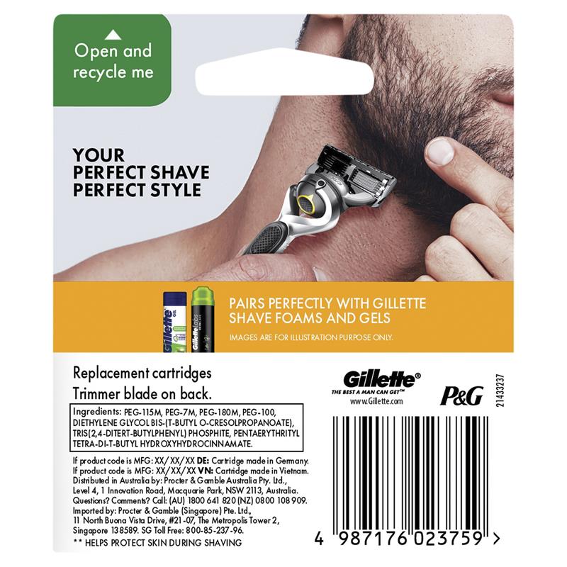 Gillette Fusion ProShield Razor Blades 8 Pack