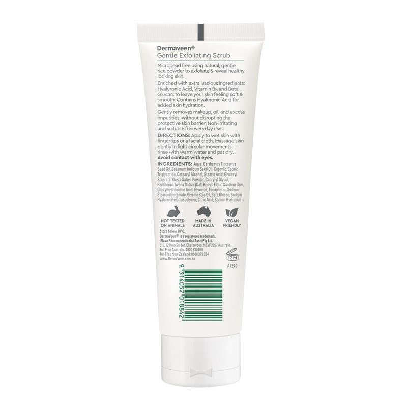 DermaVeen Face Gentle Exfoliating Scrub 125ml