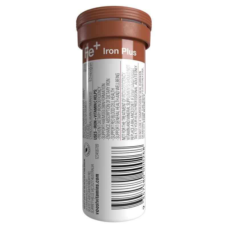 Voost Iron Plus Effervescent 10 Tablets