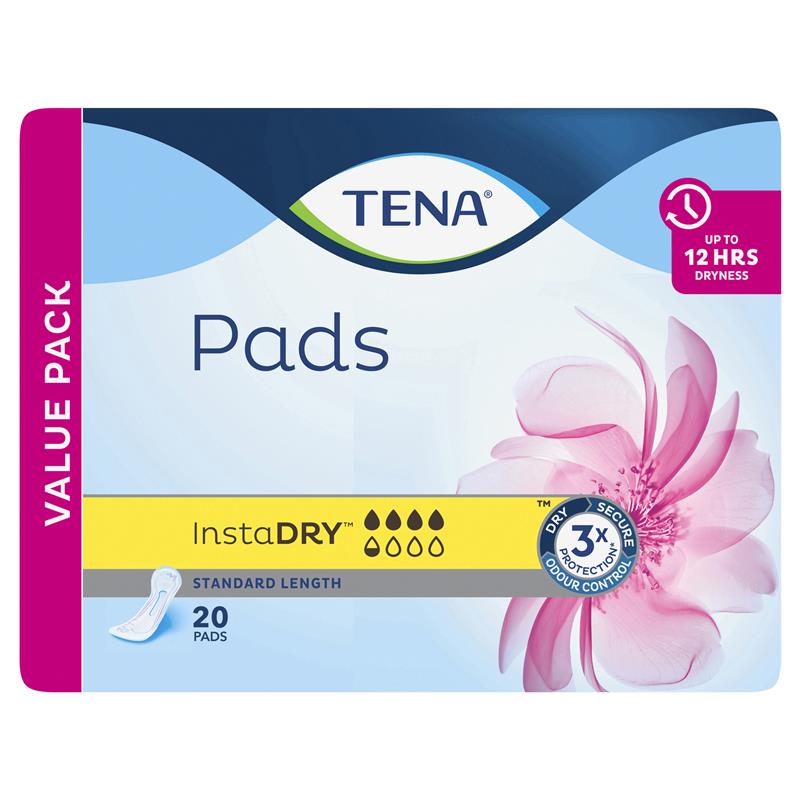 TENA Pad Instadry Standard 20 Pack