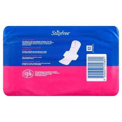 Stayfree Ultra Thin Super Sanitary Pads With Wings 20 Pack
