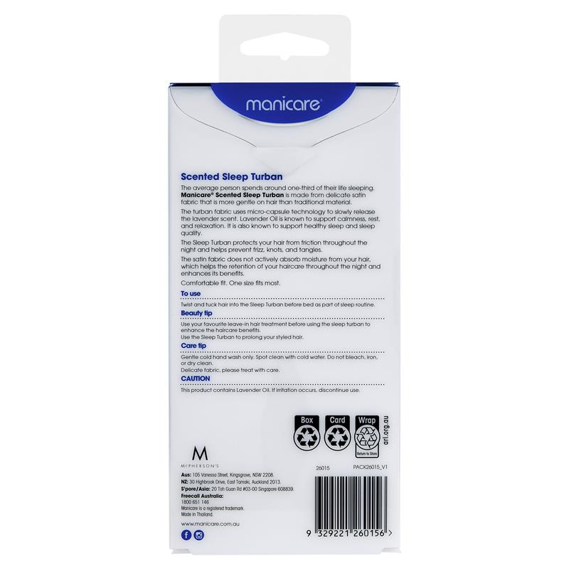 Manicare Scented Sleep Turban Lavender