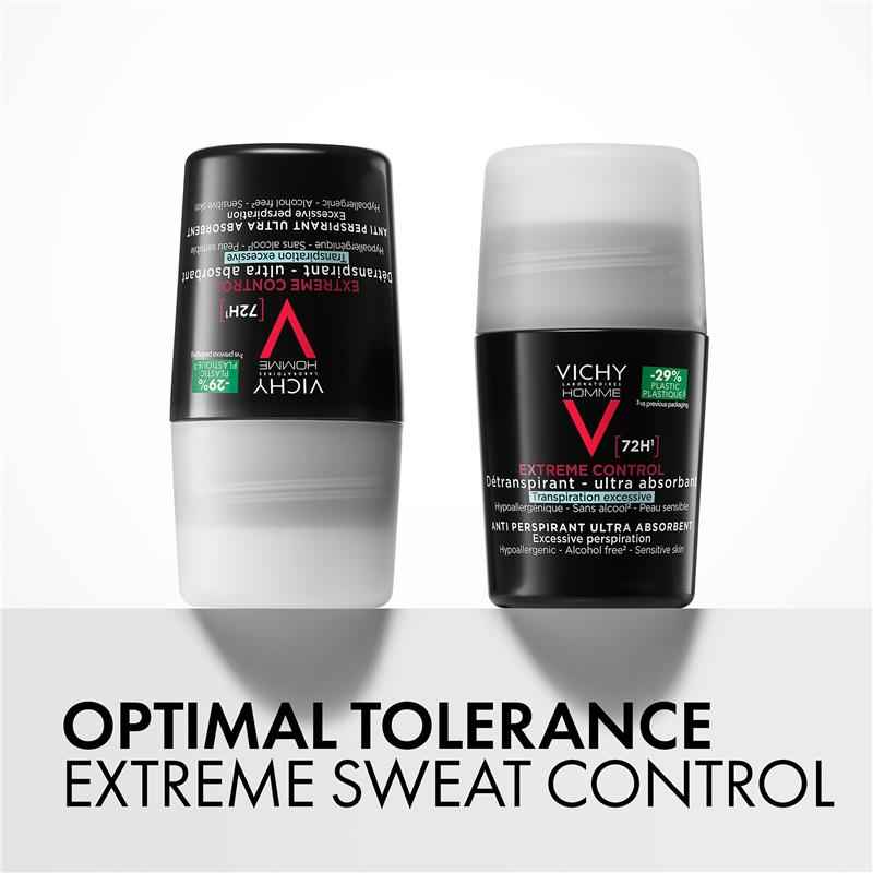 Vichy Men Antiperspirant Roll On 72hr Extreme Control 50ml