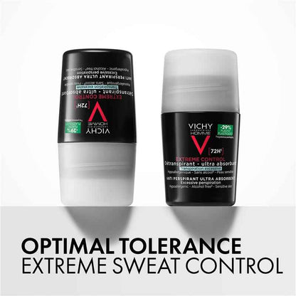 Vichy Men Antiperspirant Roll On 72hr Extreme Control 50ml