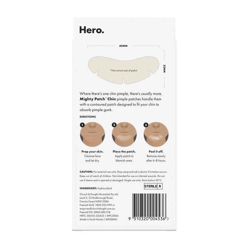 Hero Mighty Patch Chin Contoured Pimple Patches 8 Pack