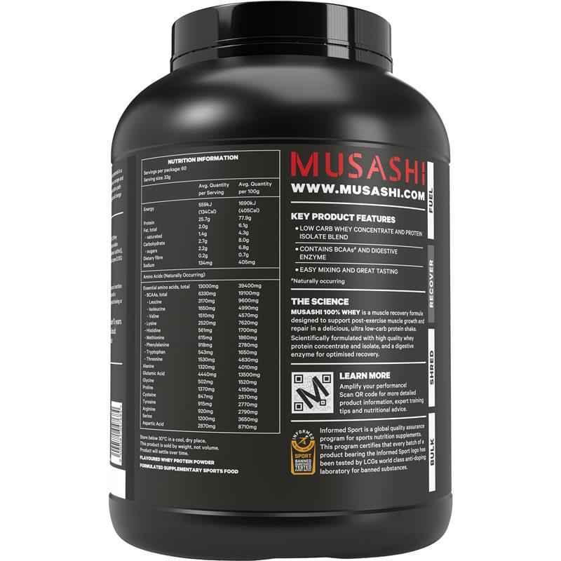 Musashi 100% Whey Vanilla 2kg