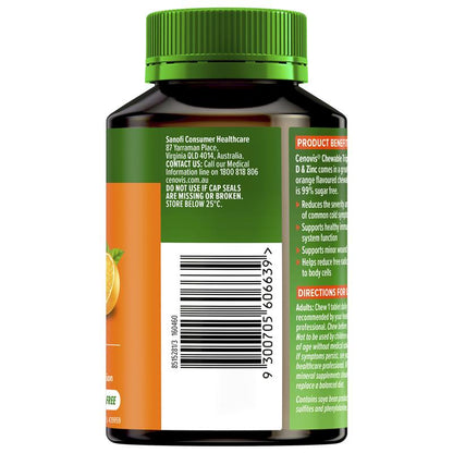Cenovis Triple Action Vit C D & Zinc 60 Chewable Tablets