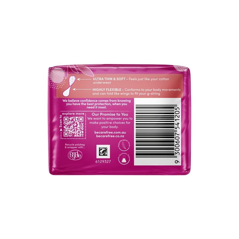 Carefree Barely There Shower Fresh Scented Panty Liners 42 Pack